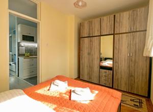 Giường trong phòng chung tại Dživdžan