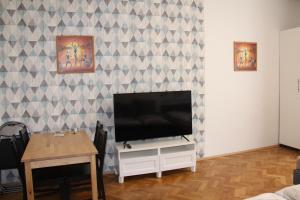 TV a/nebo společenská místnost v ubytování Central Prague Wenceslas Square Apartments