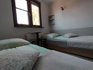 Postel nebo postele na pokoji v ubytování U Zajączka