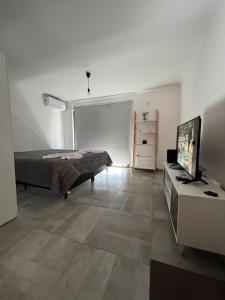 a bedroom with a bed and a flat screen tv at Cba Rent in Córdoba