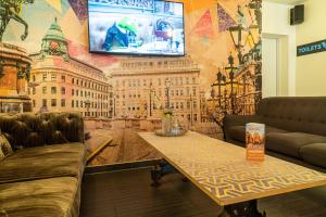 Area soggiorno di St Christopher's Inn Vienna