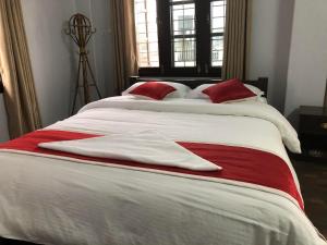 Letto o letti in una camera di Hotel Bhagya