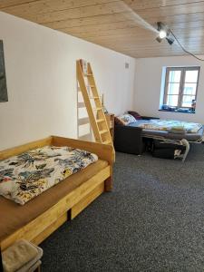 Postel nebo postele na pokoji v ubytování Ferienwohnung Viktoria