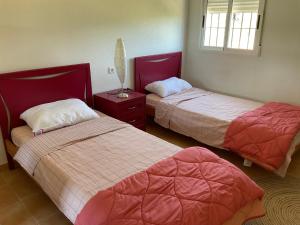 A bed or beds in a room at LA ANTIGUA CASA DEL ASTRONOMO Casa Rural