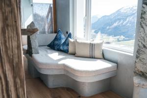 Ein allgemeiner Bergblick oder ein Berglick von des Hotels aus