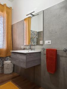 Ett badrum på Casa Olivastra