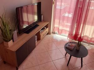 Televízia a/alebo spoločenská miestnosť v ubytovaní Apartment Mavarčica