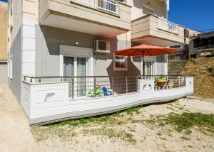 Balkón alebo terasa v ubytovaní Olive tree Apartment