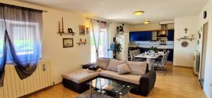 TV a/nebo společenská místnost v ubytování Apartments Pinezić