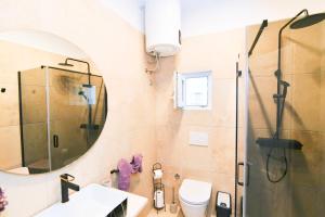 Koupelna v ubytování Apartment Carissima-Direct on sea, Lovran-Opatija