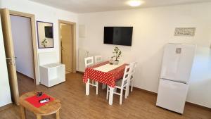 Televízia a/alebo spoločenská miestnosť v ubytovaní Apartment PIPO