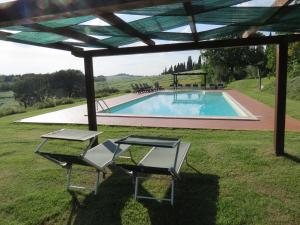 Bazén v ubytování Agriturismo Borgo Del Papa nebo v jeho okolí