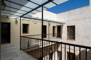 a view of a building with a glass ceiling at CASA PALACIO SUR in El Puerto de Santa María