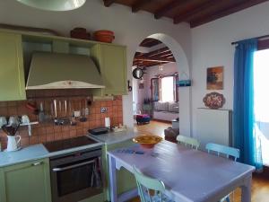 Kuchyňa alebo kuchynka v ubytovaní Cycladic House