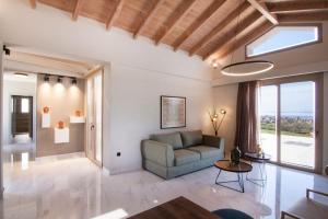 Posezení v ubytování Villas Mandalos