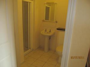 特拉利的住宿－Holiday Home Tralee Ireland，一间带水槽和卫生间的浴室