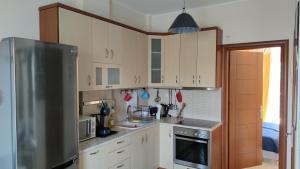 Kuchyň nebo kuchyňský kout v ubytování The Olive Garden Apartment