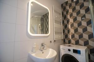 Kúpeľňa v ubytovaní Apartament dla aktywnych (z pięknym widokiem)