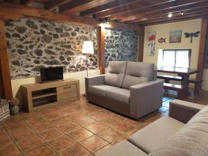 A seating area at La casita de las flores
