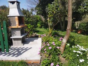 A garden outside La casita de las flores