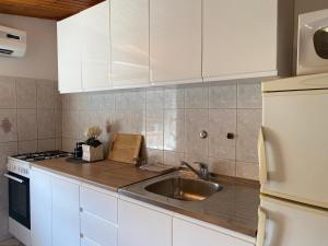 Kuchyň nebo kuchyňský kout v ubytování Apartment Meri