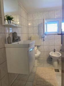 Koupelna v ubytování Apartment Meri