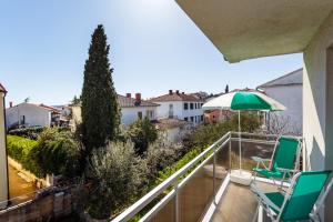 Balkón alebo terasa v ubytovaní Golden Island Apartments