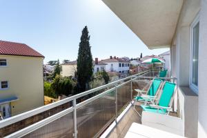 Balkón alebo terasa v ubytovaní Golden Island Apartments