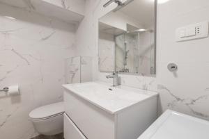Koupelna v ubytování Apartman Lea