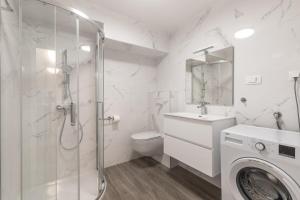 Koupelna v ubytování Apartman Lea