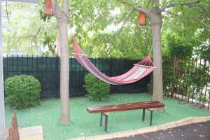A garden outside Apart complex Starfish със собствено паркомясто