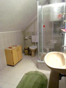 Kúpeľňa v ubytovaní Leander Vendeghaz