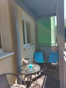 Balkón alebo terasa v ubytovaní Apartament u Jankiego