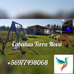 a picture of a playground with a swing at Cabañas Terra Nova Colbun Machicura in Linares