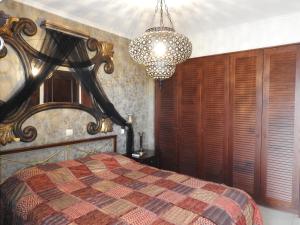 Katil atau katil-katil dalam bilik di Luxury Apartment Rethymno Crete