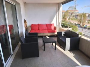 Posedenie v ubytovaní Appartement F3 en bordure de l étang de thau + 6 fotografií