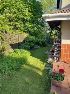 Vonkajšia záhrada v ubytovaní Patio Orłowo
