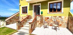 Balkon lub taras w obiekcie Apartamento Rural Playa Foz - VISTAS AL MAR