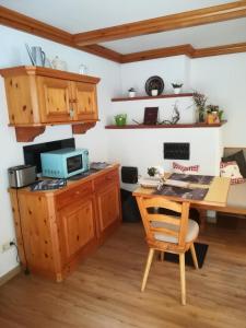 Kuchyň nebo kuchyňský kout v ubytování Haus Bergliebe
