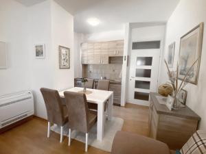 Kuchyň nebo kuchyňský kout v ubytování Welcome Apartments