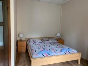 Posteľ alebo postele v izbe v ubytovaní Apartamenty pokoje "MARIA"