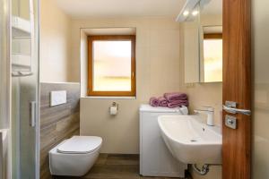 Kúpeľňa v ubytovaní Apartmány Závětří