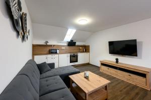 Kuchyňa alebo kuchynka v ubytovaní Apartmány Závětří