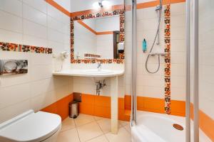 Koupelna v ubytování Hotel Pan Tadeusz