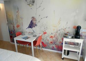 Posteľ alebo postele v izbe v ubytovaní Etoilevacances Chambres d hotes Campagne en Lavande
