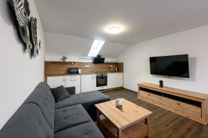 Kuchyňa alebo kuchynka v ubytovaní Apartmány Závětří