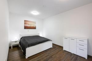 Posteľ alebo postele v izbe v ubytovaní Apartmány Závětří