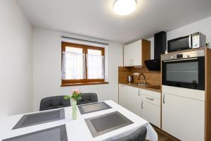 Kuchyňa alebo kuchynka v ubytovaní Apartmány Závětří
