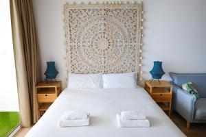 Posteľ alebo postele v izbe v ubytovaní Cosy Sea View Studio FREE WIFI