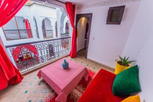 Posezení v ubytování Riad Khabia & Spa
